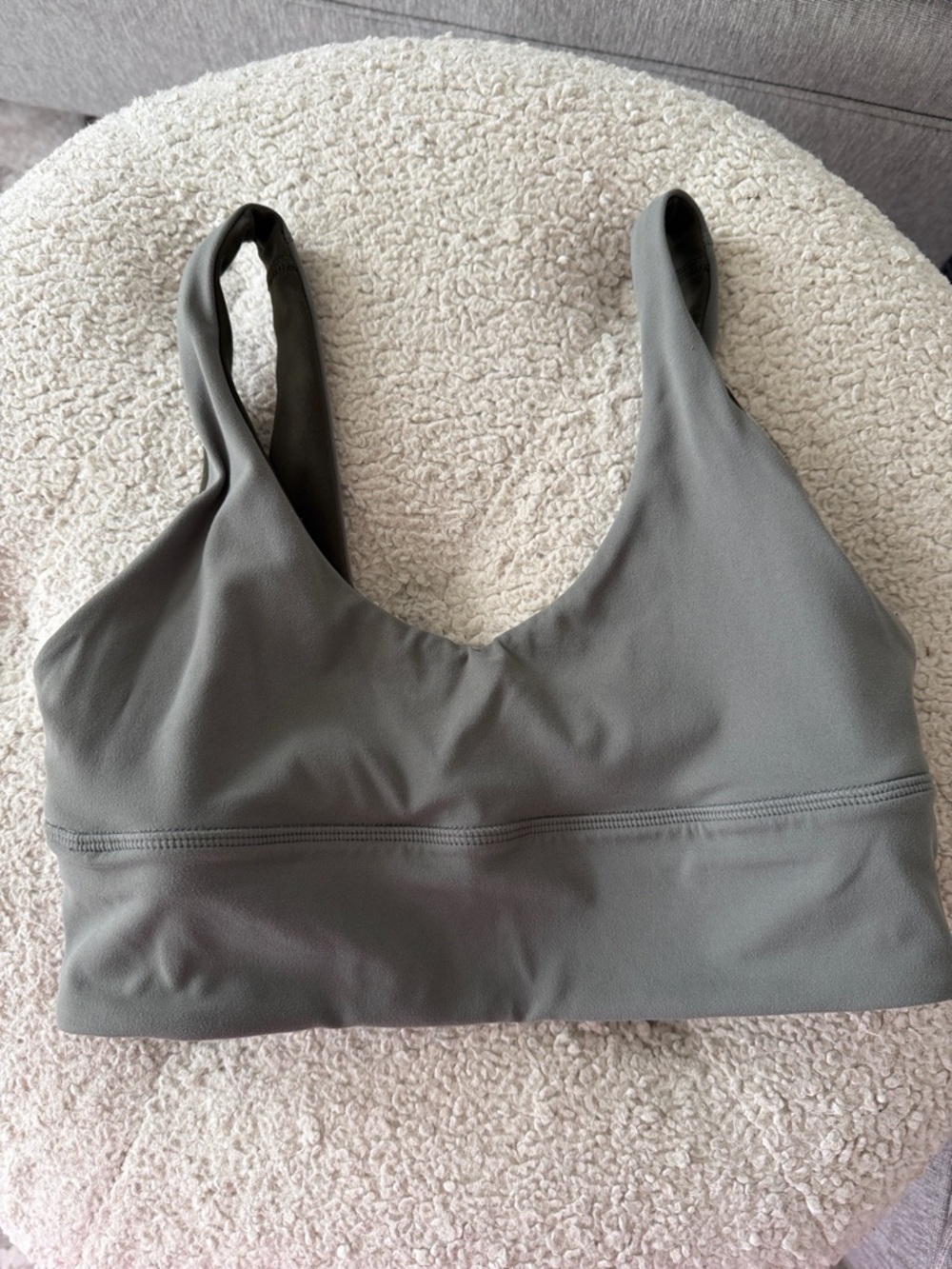 lululemon athletica Gray V-Neck Wireless Bralette